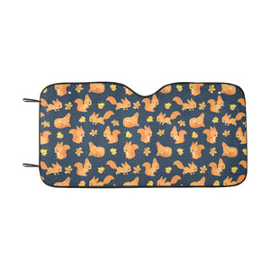 Squirrel Pattern Print Design 05 Car Sun Shade