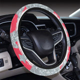 Unicorn Silver Pattern Car Steering Wheel Cover