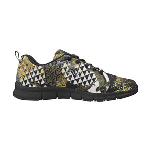 Koi Fish Carp Fish Japanese Pattern Men's Sneakers Black