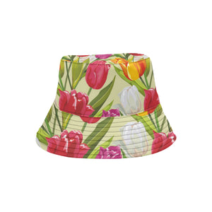 Colorful Tulip Pattern Unisex Bucket Hat