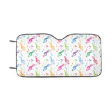 Music Notes Pattern Print Design 02 Car Sun Shade