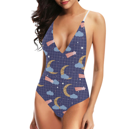 Moon Star Could Pattern Women's One-Piece Swimsuit