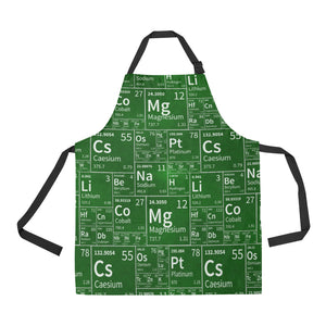 Chemistry Periodic Table Pattern Print Design 04 Adjustable Apron