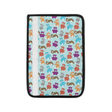 Teddy Bear Pattern Print Design 03 Car Seat Belt Cover