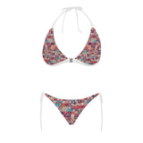 Vintage Decorative Elements Arabic Morocco Pattern Sexy Bikinis Two-Pieces Swimsuits