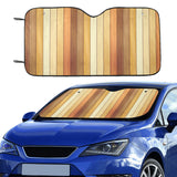 Wood Printed Pattern Print Design 01 Car Sun Shade