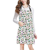 Hummingbird Pattern Print Design 01 Adjustable Apron