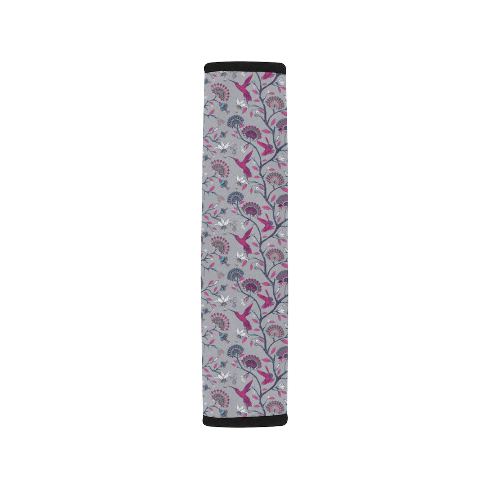 Hummingbird Pattern Print Design 04 Car Seat Belt Cover