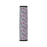 Hummingbird Pattern Print Design 04 Car Seat Belt Cover