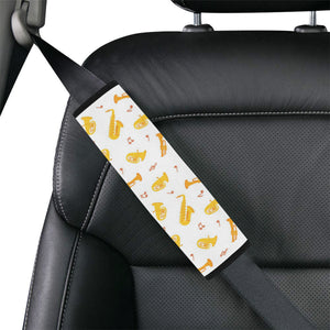 Saxophone Pattern Theme Car Seat Belt Cover