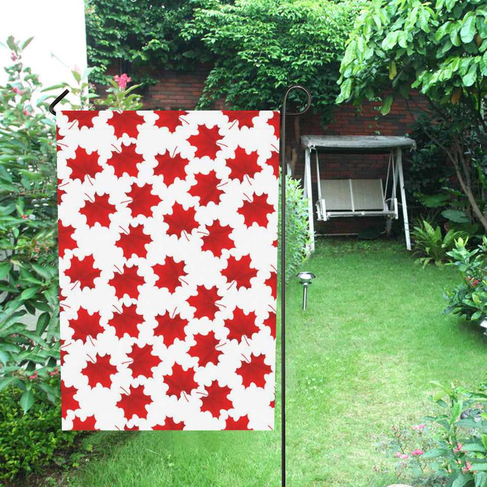 Red Maple Leaves Pattern House Flag Garden Flag
