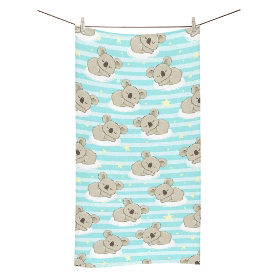 Sleep Koala Pattern Bath Towel