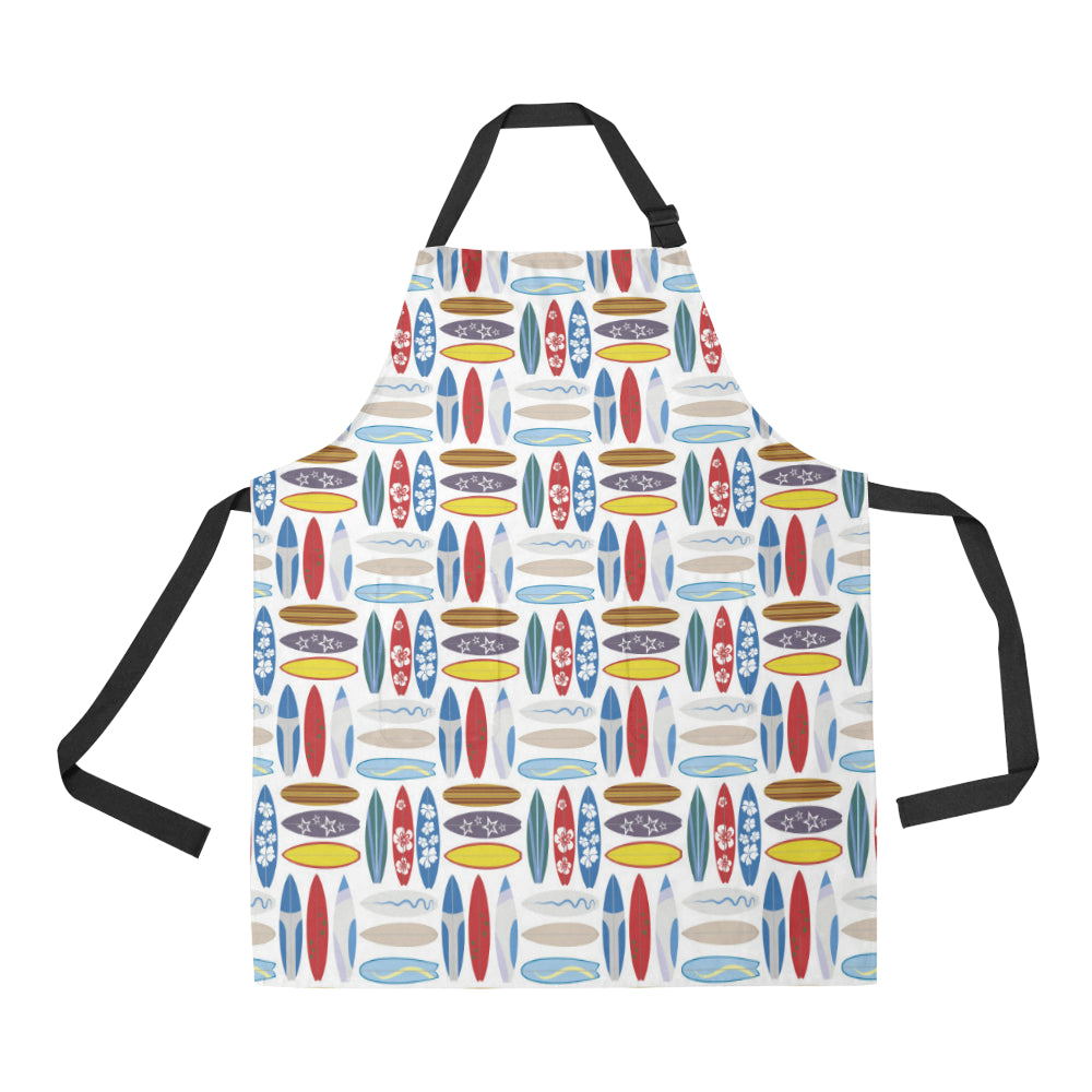 Surfboard Pattern Print Design 02 Adjustable Apron