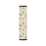 Teddy Bear Pattern Print Design 05 Car Seat Belt Cover