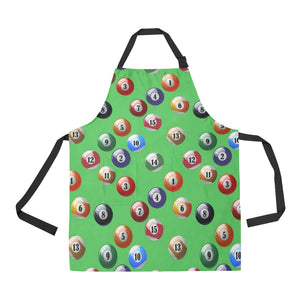 Billiard Ball Pattern Print Design 02 Adjustable Apron