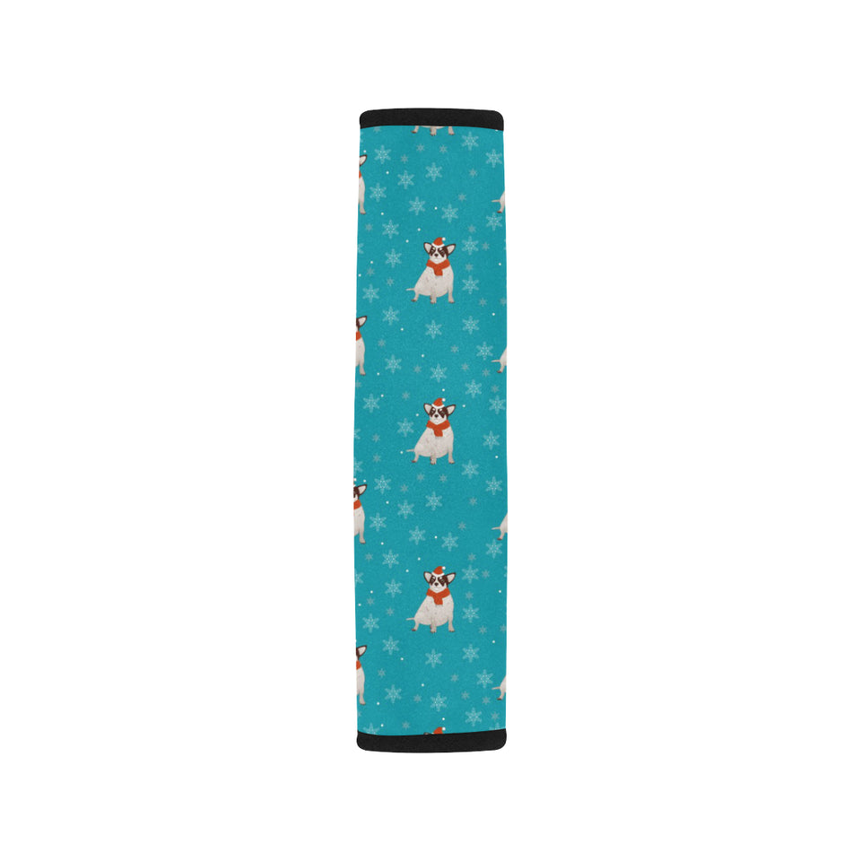 Fat Chihuahua Christmas Pattern Car Seat Belt Cover