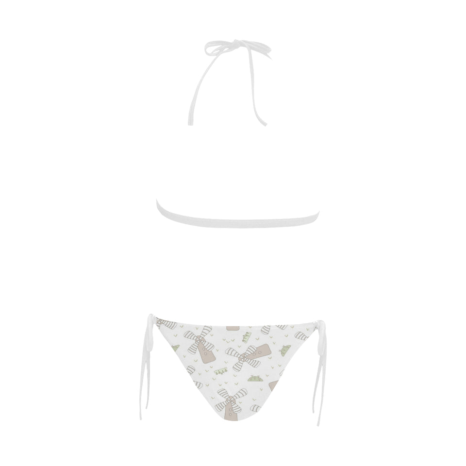 Windmill Pattern Background Sexy Bikinis Two-Pieces Swimsuits