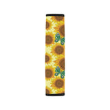 Sunflower Butterfly Pattern Car Seat Belt Cover