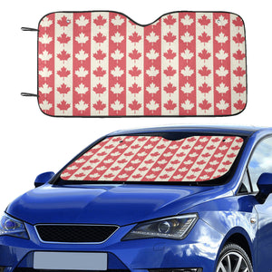 Canada Pattern Print Design 03 Car Sun Shade