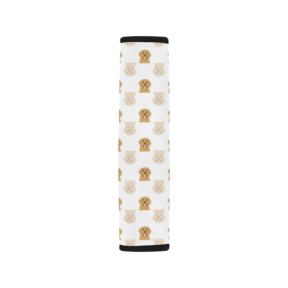 Golden Retriever Pattern Print Design 03 Car Seat Belt Cover