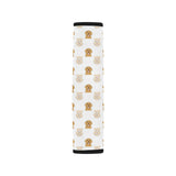 Golden Retriever Pattern Print Design 03 Car Seat Belt Cover