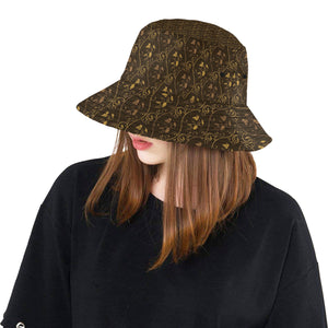 Gold Grape Pattern Unisex Bucket Hat