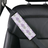 Lavender Pattern Theme Car Seat Belt Cover