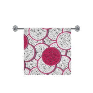 Sliced Dragon Fruit Pattern Bath Towel