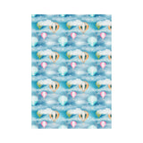 Hot Air Balloon in Night Sky Pattern House Flag Garden Flag