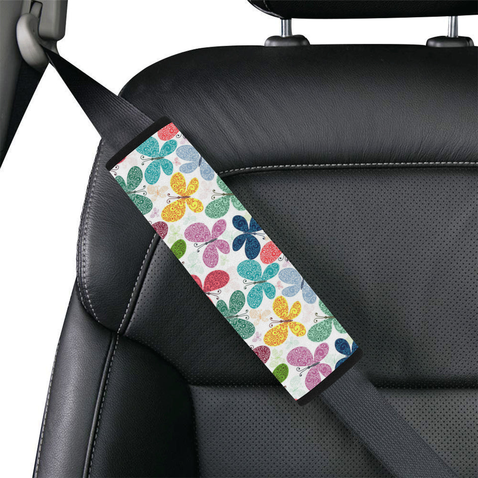 Colorful Butterfly Pattern Car Seat Belt Cover