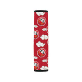 Red Daruma Cloud Pattern Car Seat Belt Cover