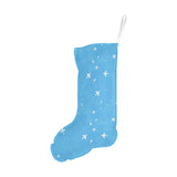 Airplane Pattern Blue Background Christmas Stocking