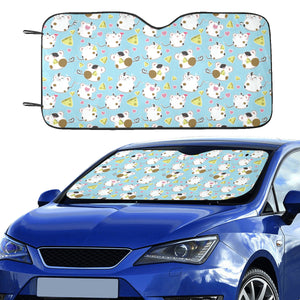 Guinea Pig Pattern Print Design 03 Car Sun Shade