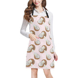 Coconut Pattern Print Design 05 Adjustable Apron