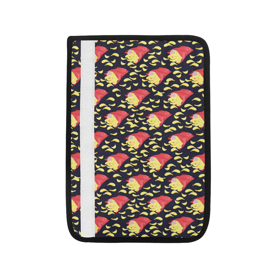 Potato Chips Pattern Print Design 05 Car Seat Belt Cover