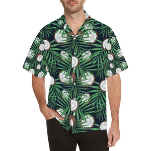 Coconut Pattern Print Design 01 Men's All Over Print Hawaiian Shirt (Model T58)