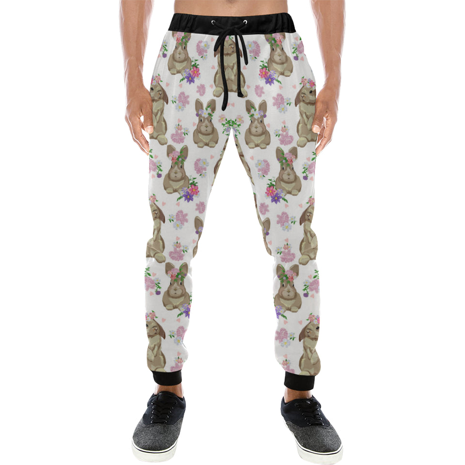 Rabbit Pattern Unisex Casual Sweatpants