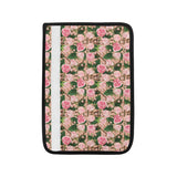 Rose Pattern Print Design 04 Car Seat Belt Cover