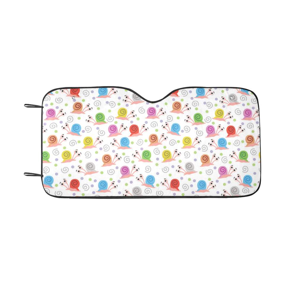 Snail Pattern Print Design 05 Car Sun Shade