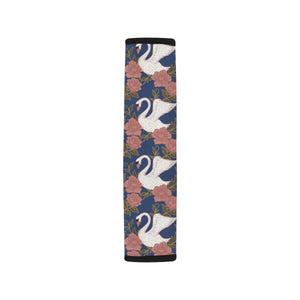 Swan Rose Pattern Car Seat Belt Cover