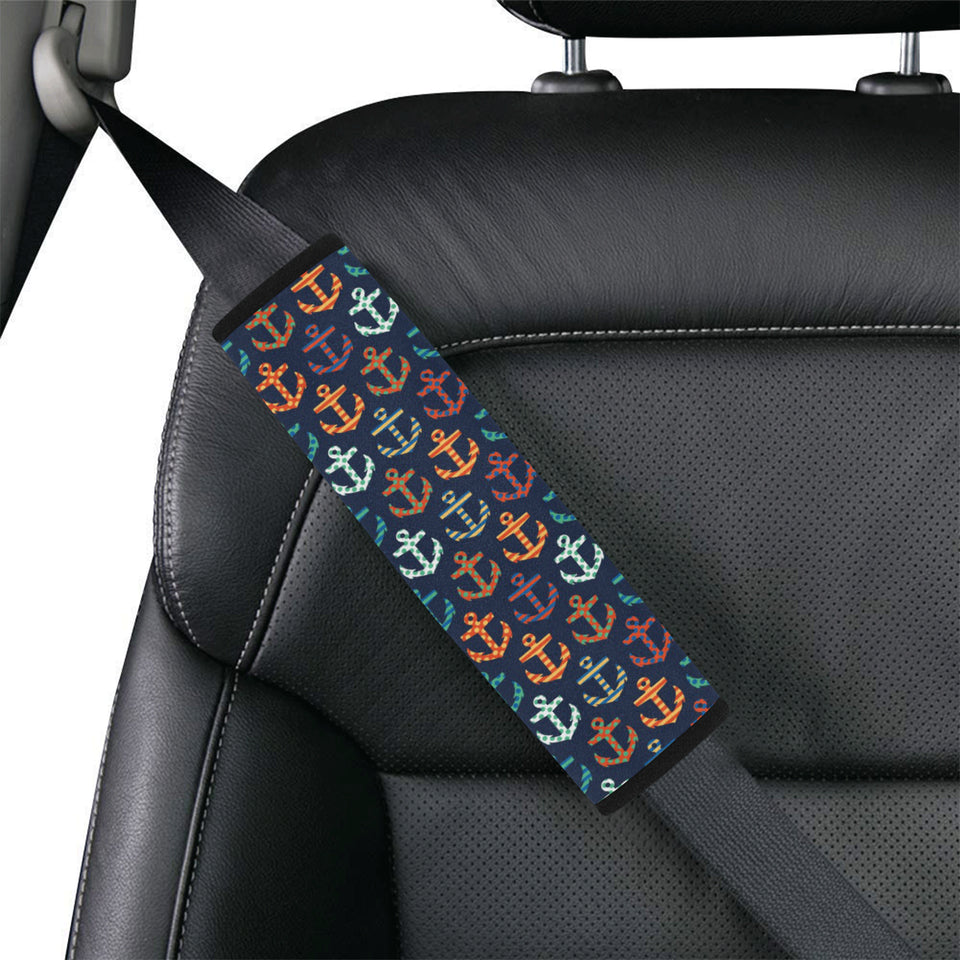 Colorful Anchor Dot Stripe Pattern Car Seat Belt Cover