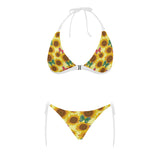 Sunflower Butterfly Pattern Sexy Bikinis Two-Pieces Swimsuits