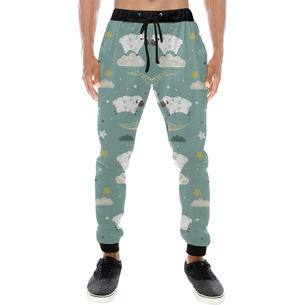 Sheep Sweet Dream Pattern Unisex Casual Sweatpants