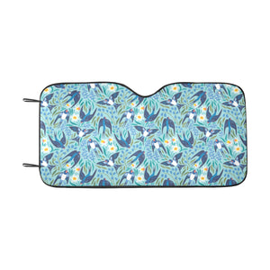 Swallow Pattern Print Design 05 Car Sun Shade