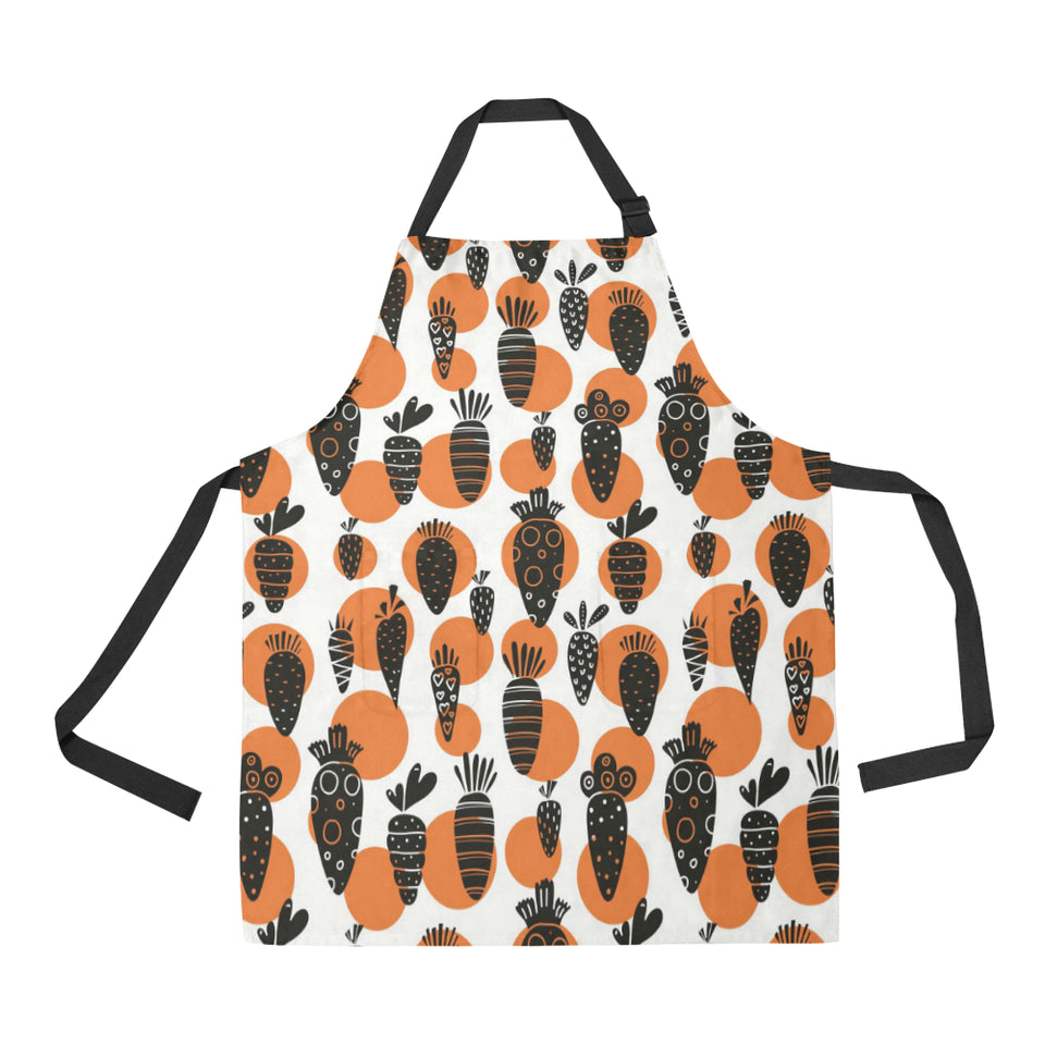 Carrot Pattern Print Design 02 Adjustable Apron