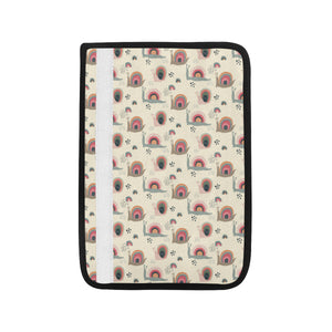 Snail Pattern Print Design 04 Car Seat Belt Cover