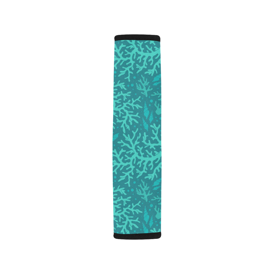 Coral Reef Pattern Print Design 01 Car Seat Belt Cover