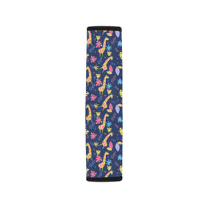 Giraffe Pattern Print Design 04 Car Seat Belt Cover