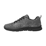 Cobweb Spider Web Pattern Men's Sneakers Black