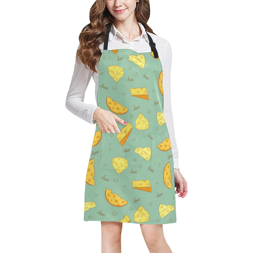 Cheese Pattern Background Adjustable Apron